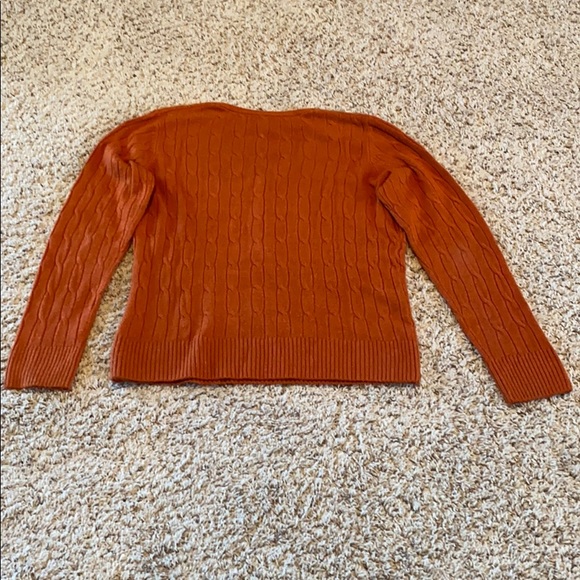 V-neck Sweater, Rust Color - Picture 4 of 4